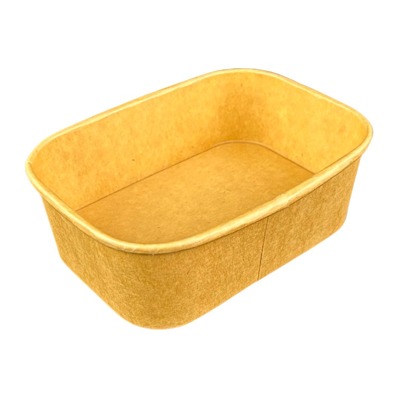 750ml Kraftpapier Schale rechteckig