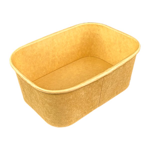 880ml Kraftpapier Schale quadratisch