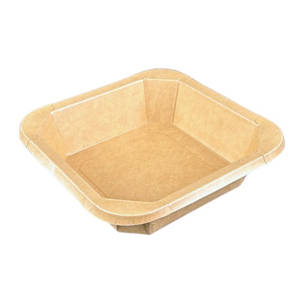 Siegelschale Rechteckig aus Kraftpapier 400ml