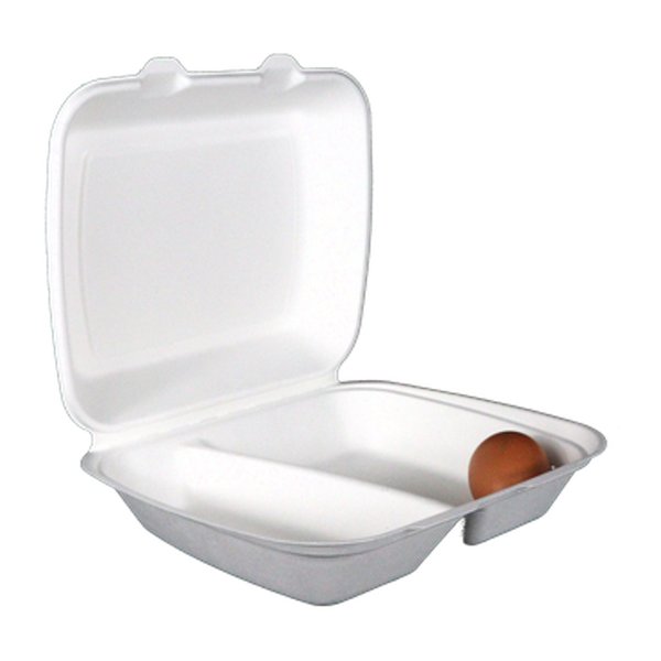 1150ml, Zuckerrohr 2 geteilt Menu-Box