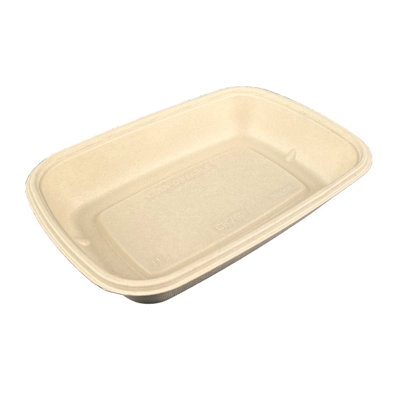 750ml, Menu-Box aus Pflanzenfasern