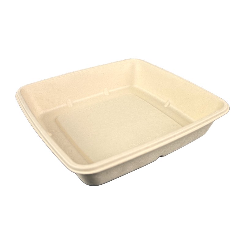 1000ml, eingeteilt, Menu-Box aus Pflanzenfasern
