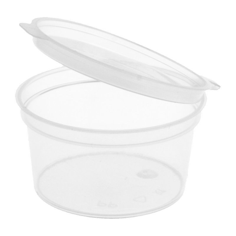Saucen Becher mit Klappdeckel 30 ml