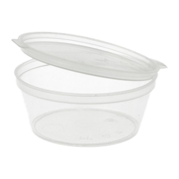 Saucen Becher mit Klappdeckel 90 ml