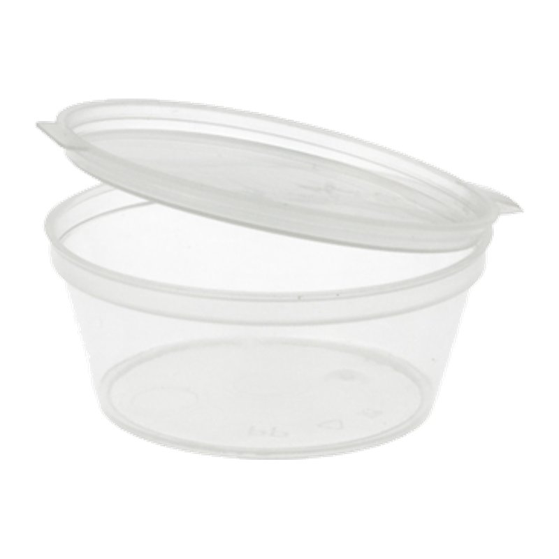 Saucen Becher mit Klappdeckel 90 ml