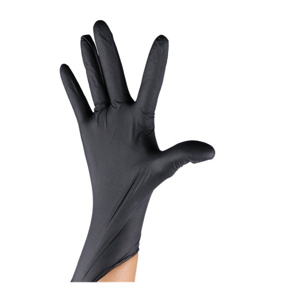 Nitrile Handschuhe Schwarz L