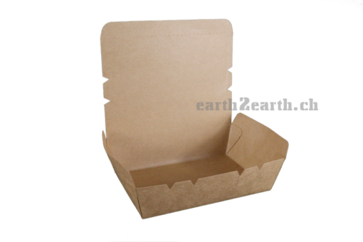 1154 1200 ml Kartonbox mit Klappdeckel guenstig nachhaltige gastronomie