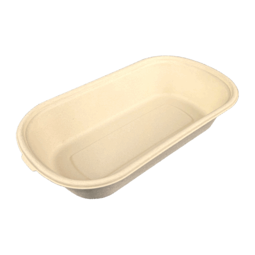 850ml Bambus Bio-Schale Coated (500 Stück)