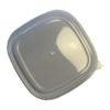 PP-Deckel für Kartonschalen quadratisch 750/1000ml, 175x175mm (300 Stück)